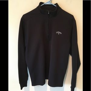 Callaway Golf 1/4 Zip Sweater Pullover Black Small